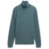 TOM TAILOR - Pull col roulé - bleu jean