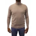 BILL TORNADE - Pull col cheminée - beige