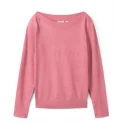 TOM TAILOR - Pull col bardot - rose