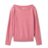 TOM TAILOR - Pull col bardot - rose