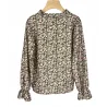 NOTA BENE - Blouse fleurie - kaki NBJ-126