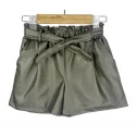 NOTA BENE - Short similicuir - kaki NBJ-127