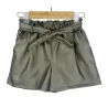 NOTA BENE - Short similicuir - kaki NBJ-127