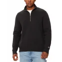 TOMMY JEANS - Pull demi zip - noir