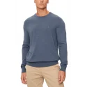 TOMMY HILFIGER - Pull col rond - bleu gris