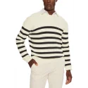 TOMMY HILFIGER - Pull marinière - beige et marine