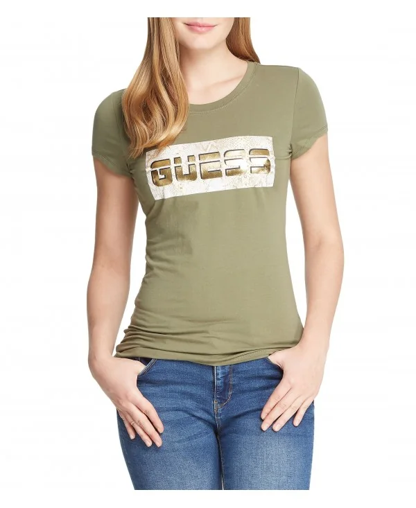 GUESS - Tee-shirt - kaki