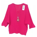 NOTA BENE - Pull fin - fuchsia NB-0668