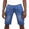 TORRENTE - Bermuda cargo - bleu jean 09009