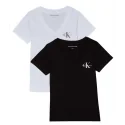 CALVIN KLEIN - Lot de 2 Tee-shirts - blanc et noir