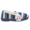 CHARENTAISES - Chaussons - marine et blanc CLETRE