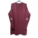 NOTA BENE - Gilet long - bordeaux NB-0875