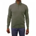 BILL TORNADE - Pull demi zip - kaki