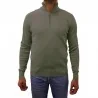 BILL TORNADE - Pull demi zip - kaki