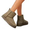 NOTA BENE - Bottines fourrées - kaki NB-0917