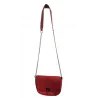 PIECES - Sac à main cuir - rouge