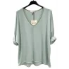 NOTA BENE - Pull doublé - vert d'eau NB-0936