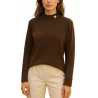 NOTA BENE - Pull col montant - marron NB-0960