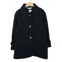 NOTA BENE Junior - Manteau col claudine - noir NBJ-145