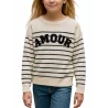 NOTA BENE Junior - Pull marinière - blanc et marine NBJ-147
