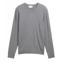 TOM TAILOR - Pull col v - gris