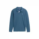 TOM TAILOR - Polo manches longues - bleu pétrole