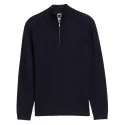 TOM TAILOR - Pull col camionneur - marine