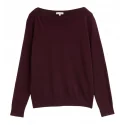 TOM TAILOR - Pull col bateau - bordeaux