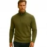 BILL TORNADE - Pull demi zip - kaki