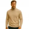 BILL TORNADE - Pull col roulé - beige