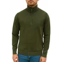 BILL TORNADE - Pull demi zip - kaki