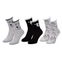 DISNEY - Pack de 3 chaussettes MINNIE - grise et noire