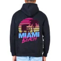 BLACK INDUSTRY - Sweat capuche Miami 03 - noir