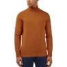 BEN SHERMAN - Pull col roulé - brique