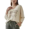 NOTA BENE - Pull décolleté en v - crème NB-1031