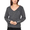 NOTA BENE - Pull décolleté en v - anthracite NB-1045