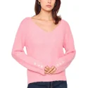 NOTA BENE - Pull décolleté en v - rose NB-1047