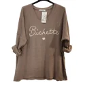 NOTA BENE - Pull décolleté en v - camel NB-1054