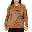 POMME ROUGE - Sweat à capuche - camel C6618