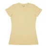 C17 - Tee-shirt col v - jaune pâle