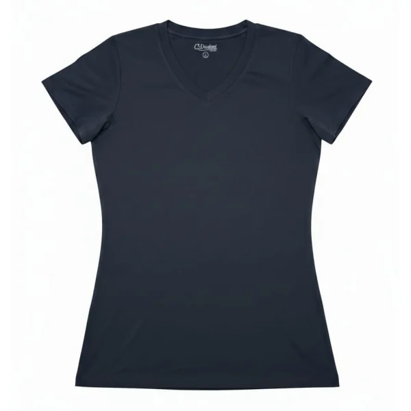 C17 - Tee-shirt col v - marine