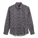 BEING HUMAN - Chemise manches longues - marine et rose