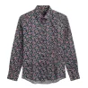 BEING HUMAN - Chemise manches longues - marine et rose