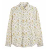 BEING HUMAN - Chemise manches longues - blanche et jaune