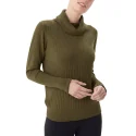 LOLË - Pull col roulé - kaki