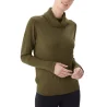 LOLË - Pull col roulé - kaki