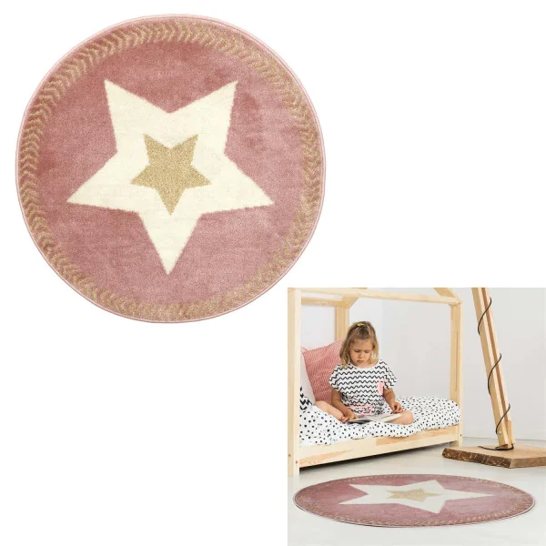 Tapis rond étoile fil...