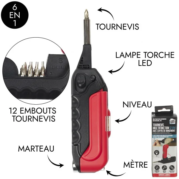 Tournevis multifonction 12en1