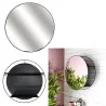 Miroir filaire étagère 45cm