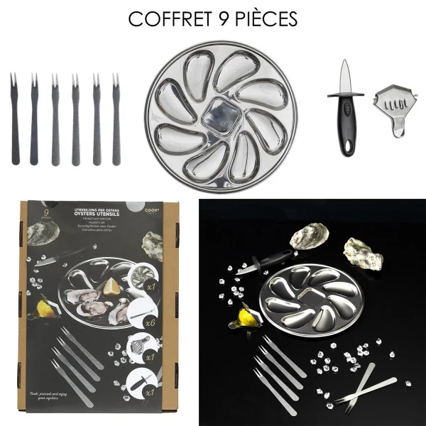 Coffret huitre 9 pièces